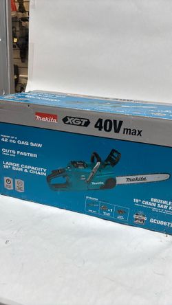 Makita Xgt 40v max chain saw kit