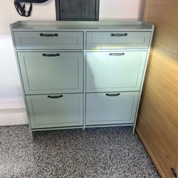 Shoe Cabinet With Flip Drawers 