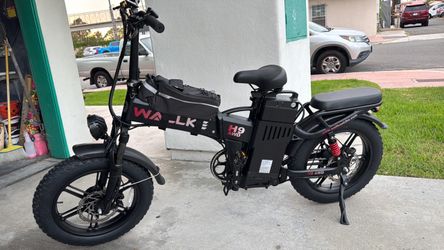 WALLKE H9 Series | AWD Folding E-Bike with Torque Sensor, 37mph Speed, 40/55/77Ah