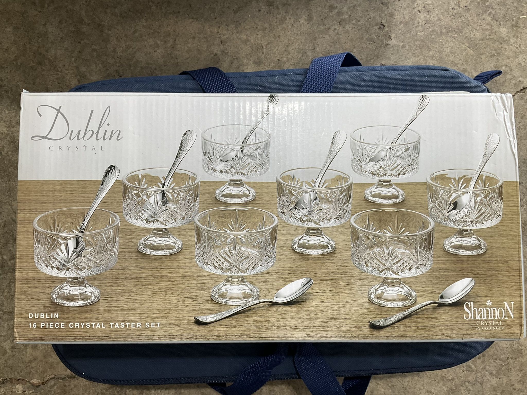 Make an offer - New Price Dublin 16 Piece Crystal Taster Set