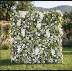 Sage Green Flower Wall
