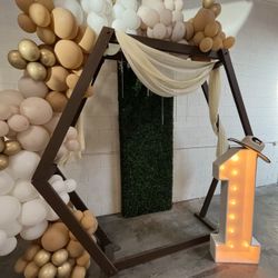 Wood Hexagon Backdrop 