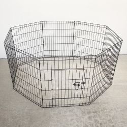 New In Box $44 Dog 8-Panel Playpen, Each Panel 30” Tall X 24” Wide Metal Pet Gate Exercise Fence Crate Kennel 
