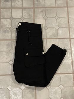 Men Black Cargo Pants