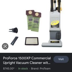 Pro Team Emerson ProForce 1500XP Commercial Upright Vacuum Cleaner