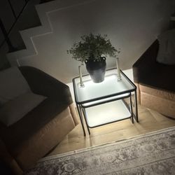 Nesting coffee table with LED LIGHT brand new in box $40
