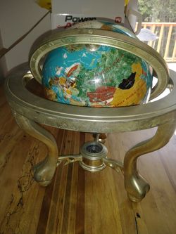Precious stone world globe