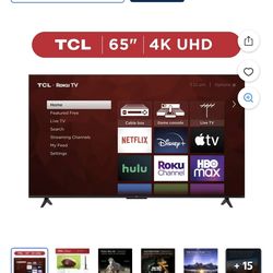 TCL 65” Class S4 4K UHD HDR LED Smart Roku TV (Limited Edition) - 65S41BR