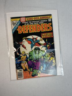 1976 The Defenders Vol 1 No 1 Marvel Comics in final battle