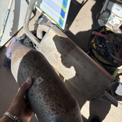 Mazda 3 OEM muffler & resonator – good condition, cut off for aftermarket exhaust