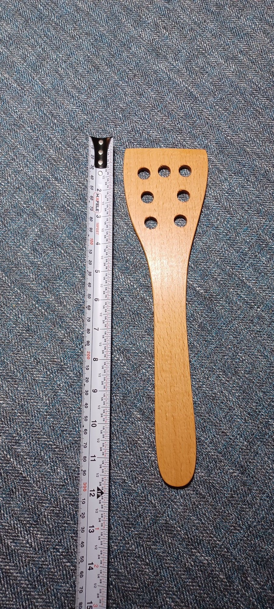 Solid beech wood spatula