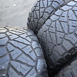 4 used tires Lt35x12.50r17 Nitto Ridgerappler $299.00 FIRM PRICE, FIRM PRICE 