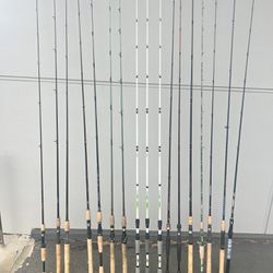 Bass Walleye Trout High End Fishing Rods !$600 for all or $40 a piece