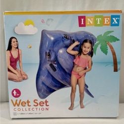 NIB Intex Stingray Ride-On Inflatable Swimming Pool Beach Float Toy 57550NP