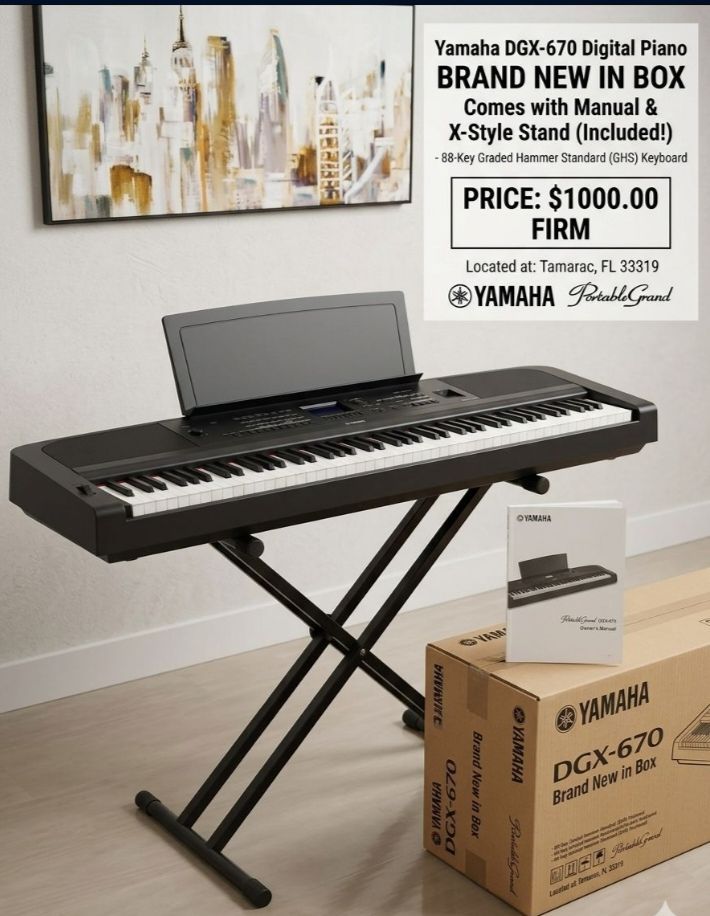 Piano Yamaha DGX-670