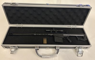 Model Toy + Aluminum Case Gun Toy