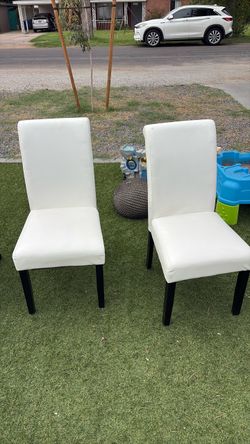 White dining room chairs!