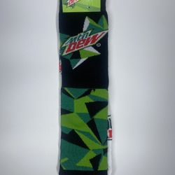 Mt Dew Crew Length Socks 2 Pair Mountain Medium Mens 6-10 Womens 5-10