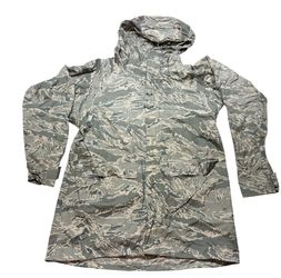US Military ORC Airman Battle Uniform Camouflage Parka Improved Rain Suit XS