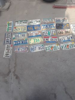 Lisence plates