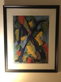 Abstract painting Print 26 x 32 From Painter Taetisch