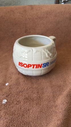 “Global shaped” Isoptin- SR promotional coffee mug