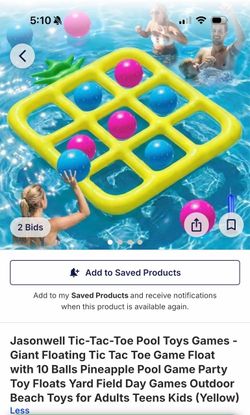 Jasonwell Giant Floating Tic-Tac-Toe Pool Game