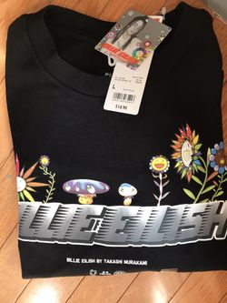 Uniqlo x Murakami x Billie Eilish Tee Black Size M and L available