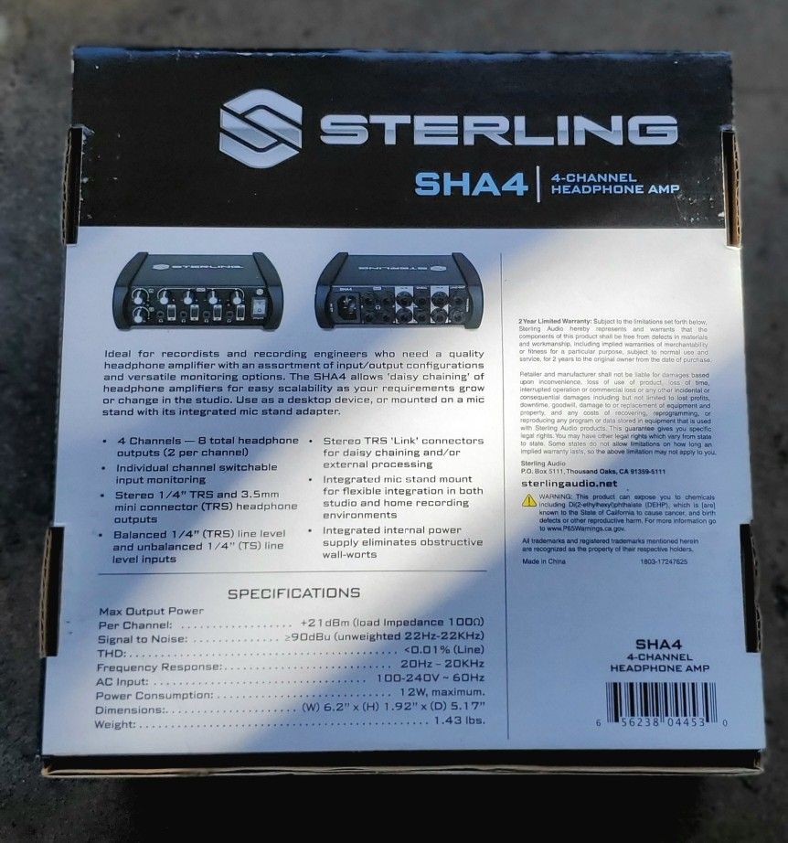 Sterling SHA4 (4 Channel)