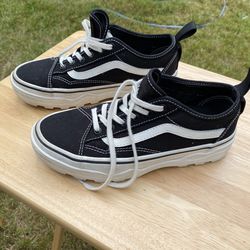 Vans Sentry Old Skool Sneakers Women's Size 7.5/ Men's 6 Black Canvas