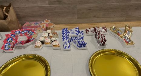 Plastic Letter Party tray