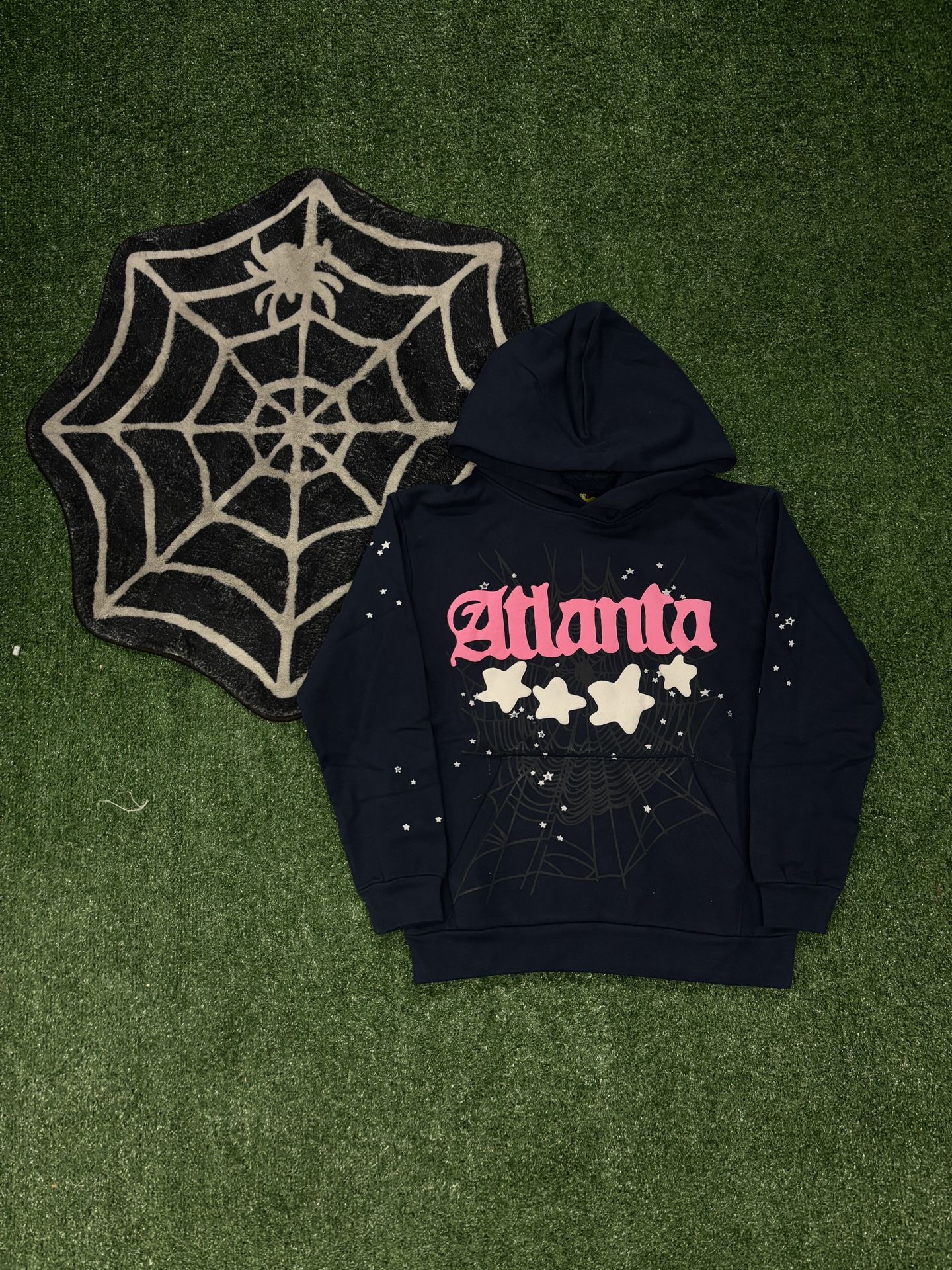 Sp5der Atlanta Hoodie Navy