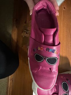 Karl Lagerfeld Paris Pink Sneakers size:8