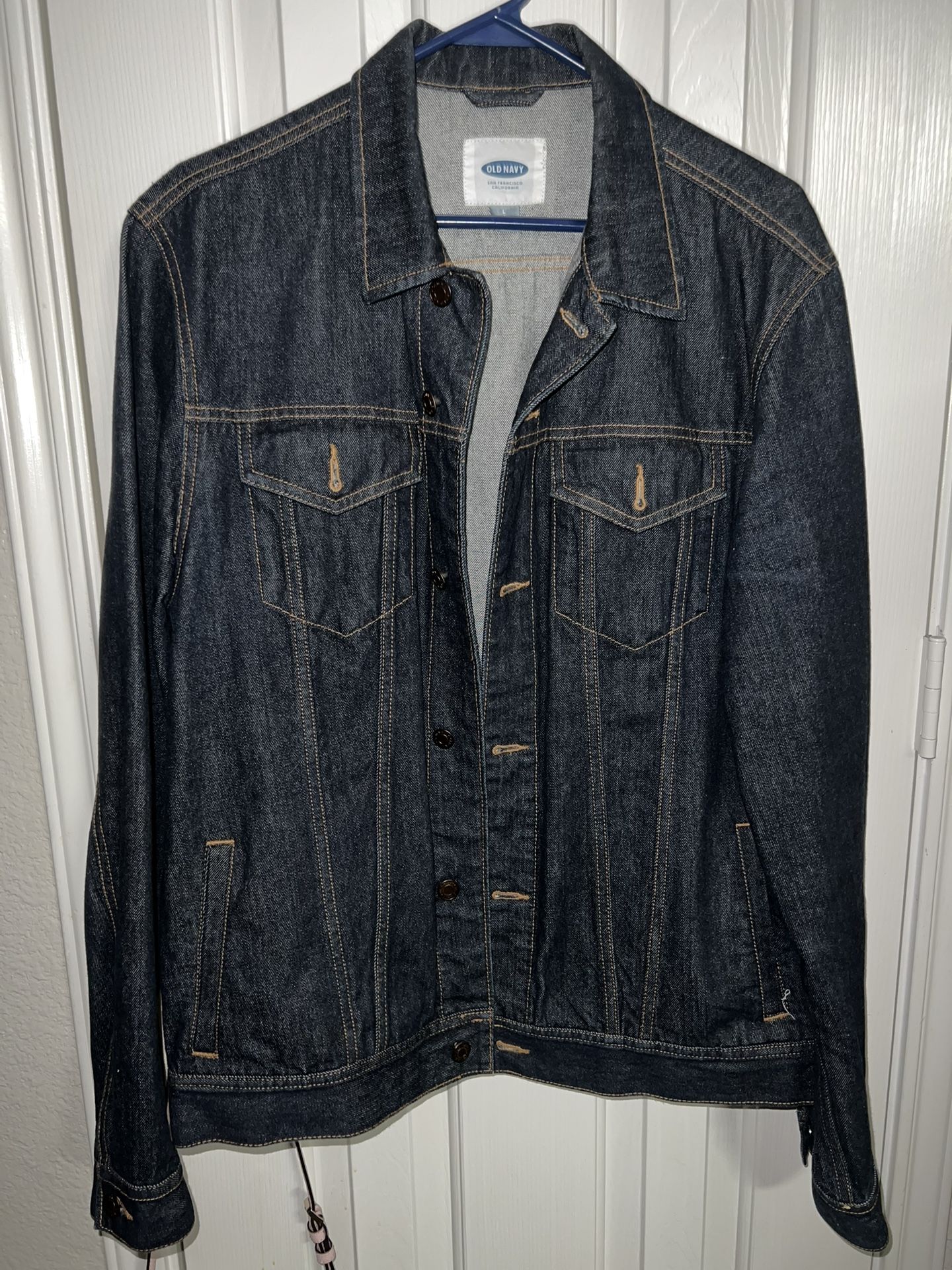 Men’s Blue Jean Jacket Size Large