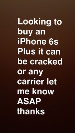 Looking to buy iPhone 6s Plus
