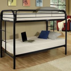 Twin Metal Bunk Bed Frame 
