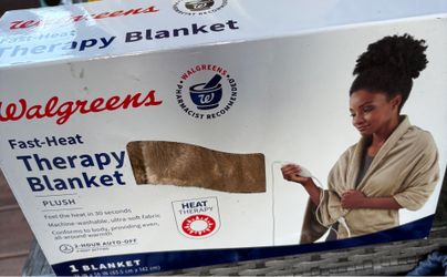 NEW Walgreens FAST Heating Therapy Blanket 4 Heat 25" x 56" Plush #W10(contact info removed)-L