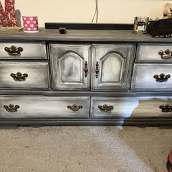 Beautiful Distressed gray Dresser
