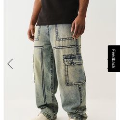 True Religion Jean Size 38 Baggy Fit 
