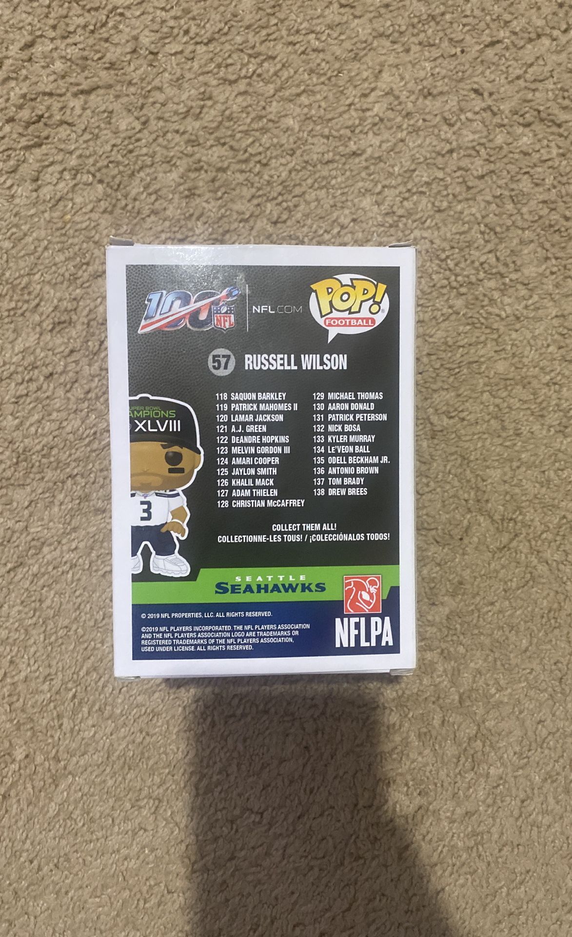 Russell Wilson Pop Figure
