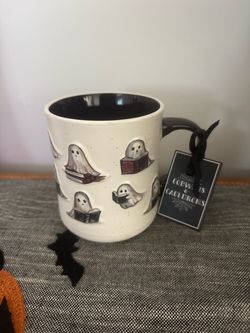 Ghost book mug