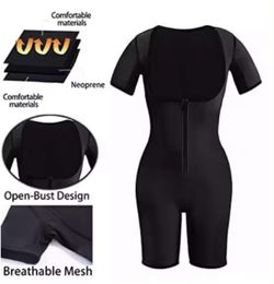 Women Bodysuit Jumpsuit Waist Trainer Corsets Slimming Full Body Shaper Sauna Underwear Shapewear