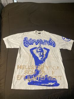 Hellstar Studios Yoga Short Sleeve Tee Shirt Cream