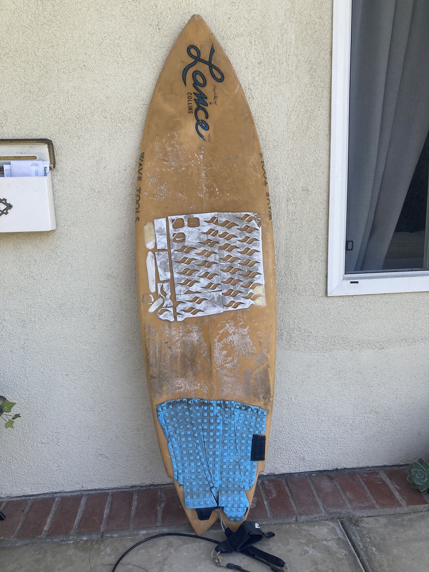 hand crafted Lance collins fish surfboard 