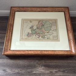 Antique Vintage 1770s Bonne Europe Hand Colored Map Britain Italy Germany Spain 250 Years Old