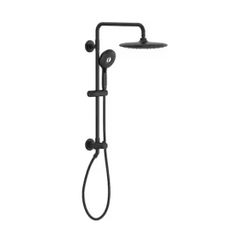 Spectra Versa 4-Spray Round 24 in. Wall Bar Shower Kit with Hand Shower 1.8 GPM in Matte Black