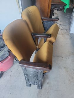 Vintage theater seats