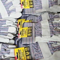 Firm Grip tough working gloves 3x$10