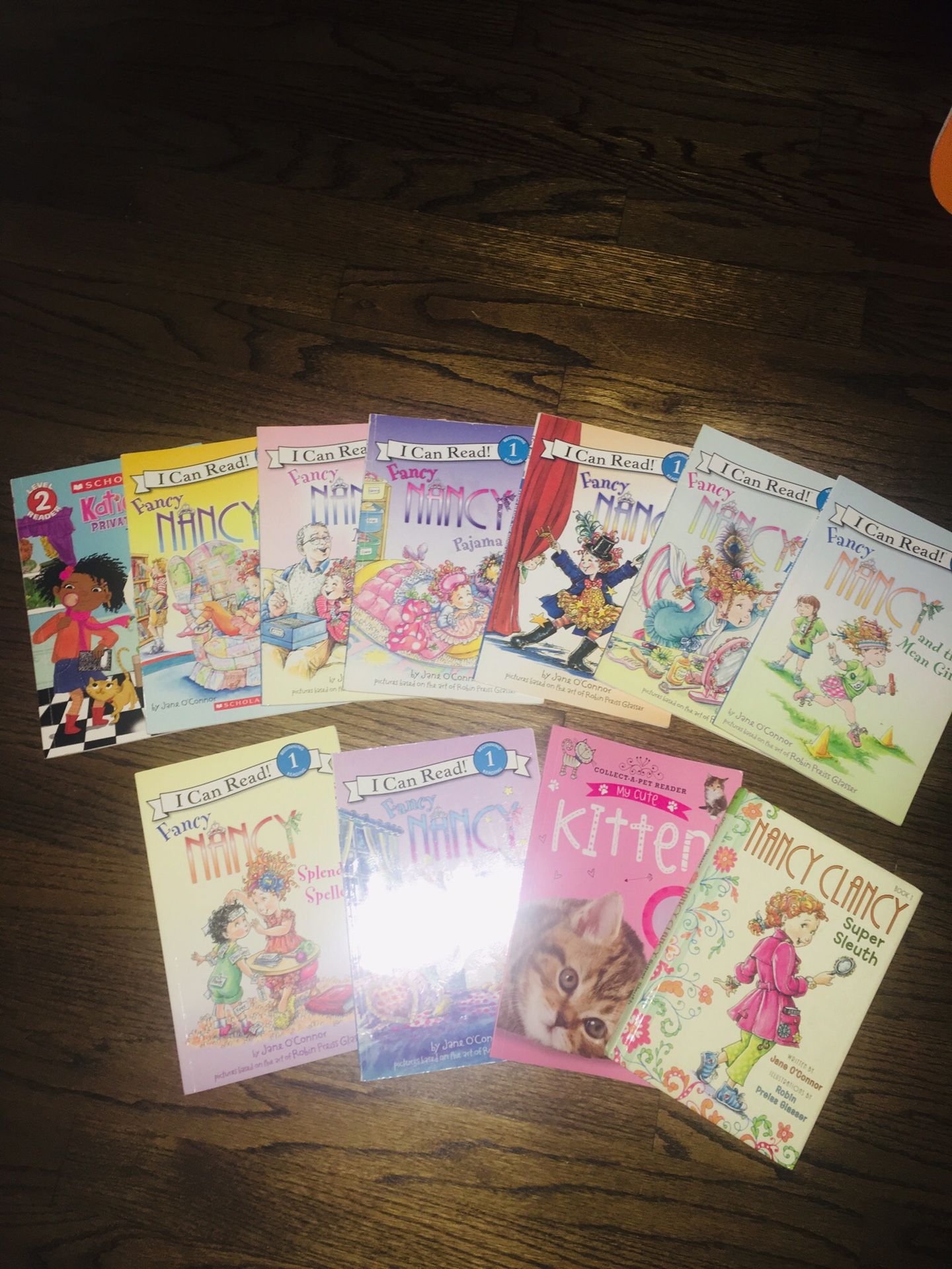 Fancy Nancy books collection with a couple others