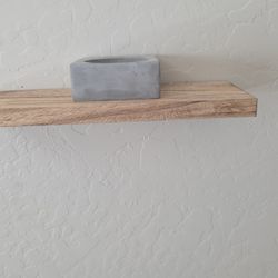 Wood Grain Floating Shelves